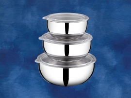 SİLVER BOWL SET (With Lid)