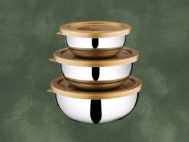 GOLD BOWL SET (With Lid)